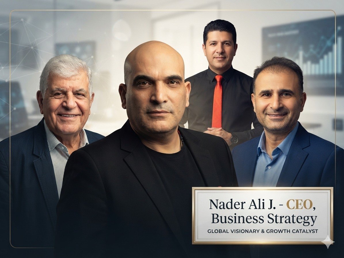 Nader Ali J. com sua diretoria executiva.